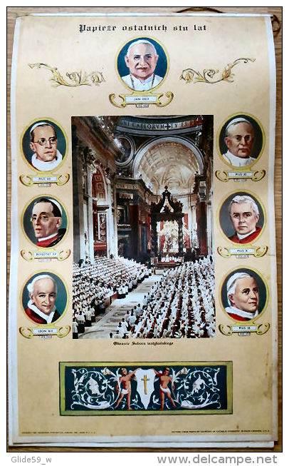 Artystyczny Kalendarz Apostolstwa Modlitwy 1965 - Calendrier Artistique Catholique Polonais - Big : 1961-70