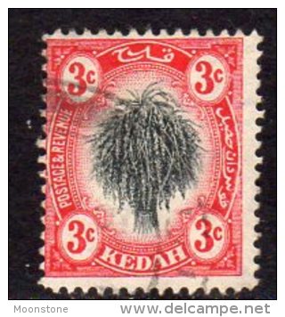 Malaya Kedah 1912 3c Definitive, Fine Used - Kedah