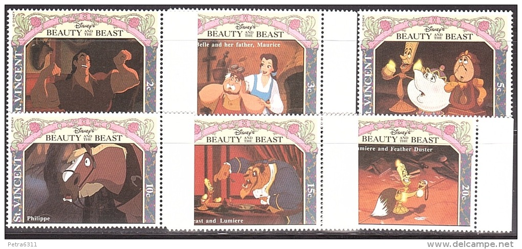 Walt Disney  MiNr. 2138 - 2143 St. Vincent  MNH / ** / POSTFRISCH - Disney