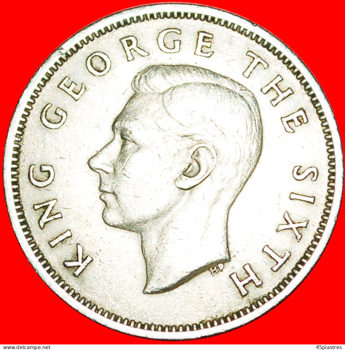 + KIWI BIRD: NEW ZEALAND ★ FLORIN 1950! LOW START &#9733; NO RESERVE! George VI (1937-1952) - New Zealand