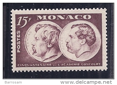 Monaco1951: Yvert342mnh**  Cat.Value 13,50Euros ($14,75) - Neufs
