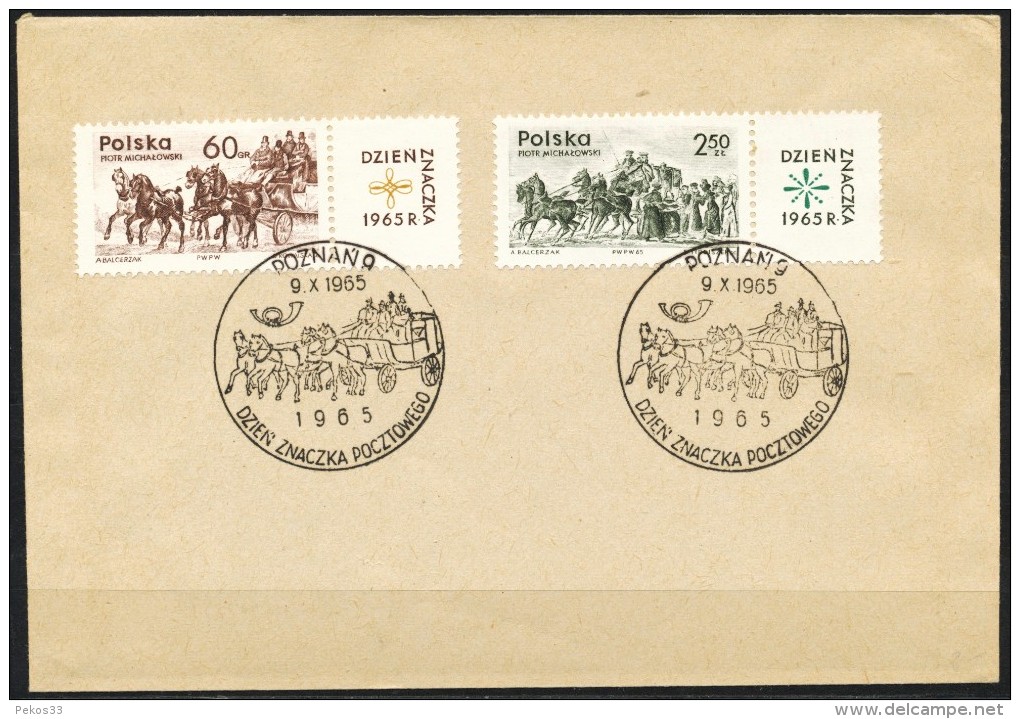 Polen   - FDC  1977  Mi.Nr.   1621 - 1622     -  Tag Der Briefmarke - FDC