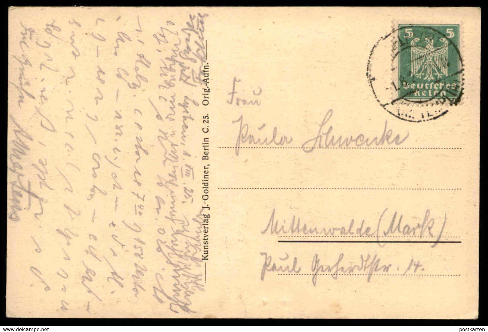 ALTE POSTKARTE LUFTKURORT LYCHEN 1925 BLICK AUF DIE JOHANNISKIRCHE Kirche Church église AK Ansichtskarte Cpa Postcard - Lychen