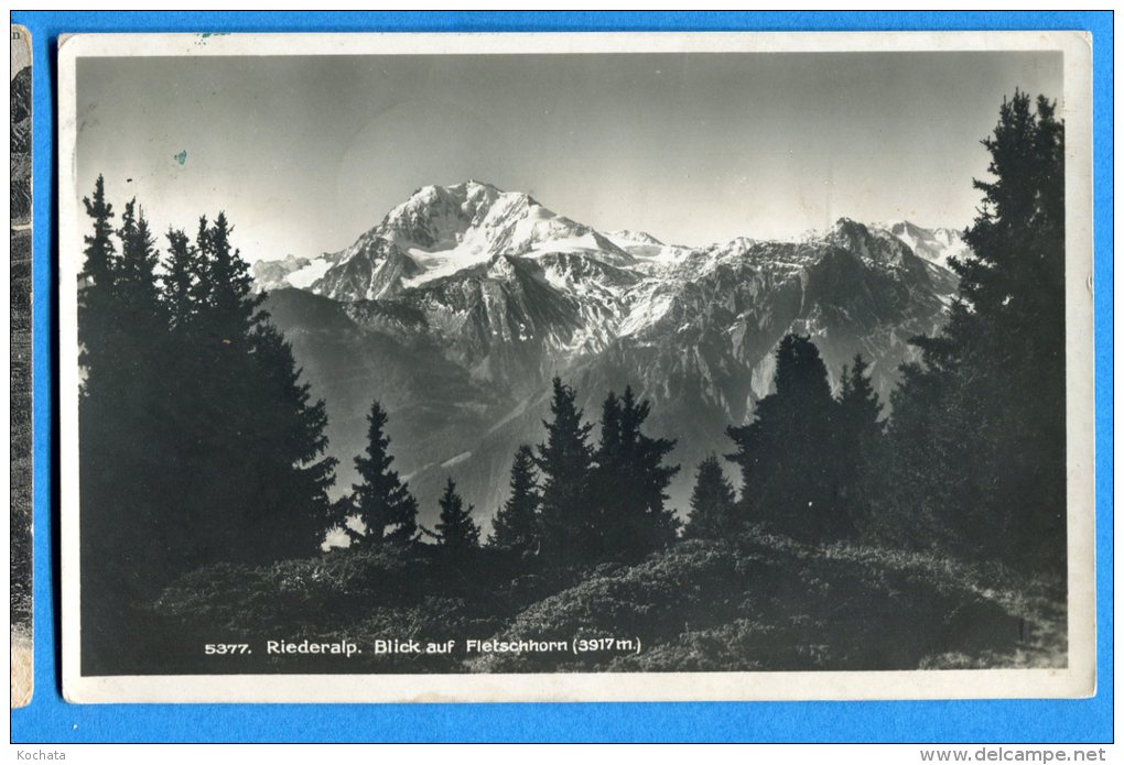 T242, Riederalp, Fletschhorn, 5377, Circulée 1928 - Riederalp