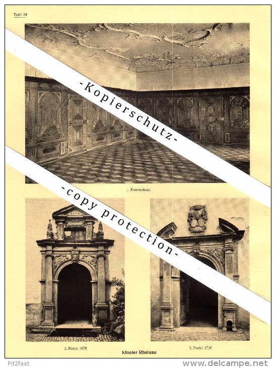 Photographien / Ansichten , 1927 , Winterthur , Kloster Rheinau , Prospekt , Architektur , Fotos !!! - Rheinau