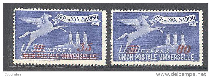 Saint Marin: Yvert Expres N° 19/20* - Express Letter Stamps