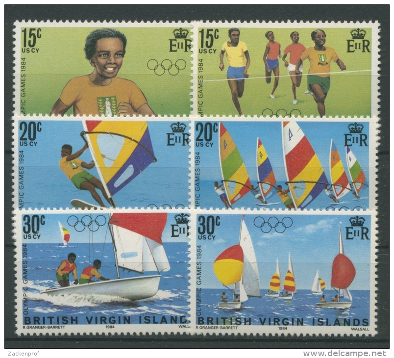 Britische Jungferninseln 1984 Olympiade Los Angeles 473/78 Postfrisch - British Virgin Islands