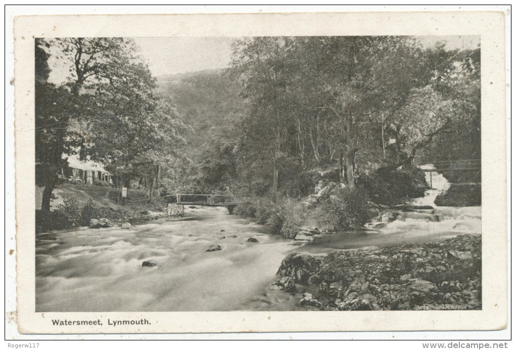 Watersmeet, Lynmouth, 1905 Postcard - Lynmouth & Lynton