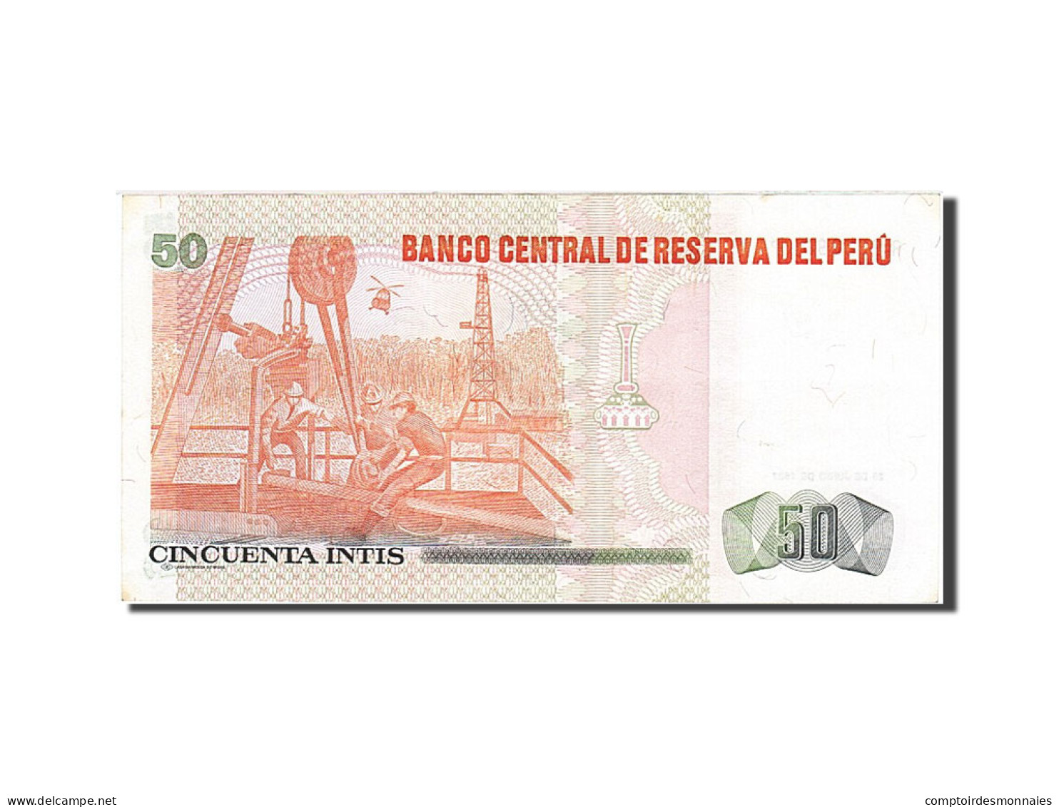 Billet, Pérou, 50 Intis, 1985-1991, 1987-06-26, KM:131b, SPL - Peru