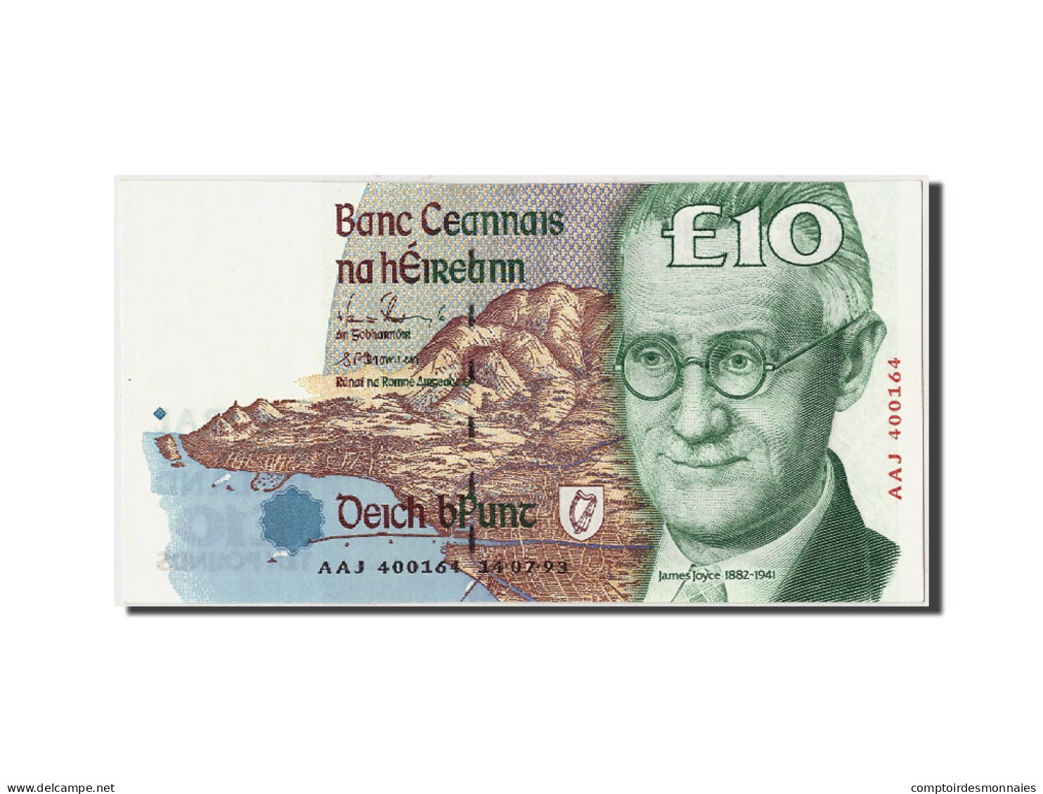 Billet, Ireland - Republic, 10 Pounds, 1993, 1993-07-14, KM:76a, NEUF - Ireland