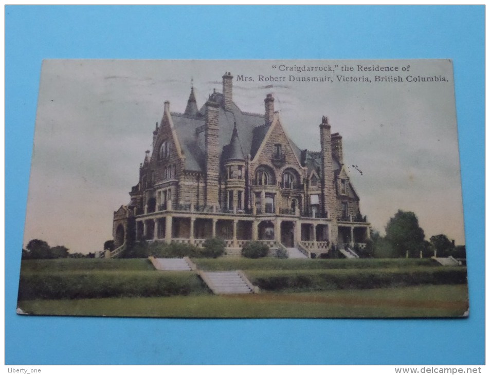 " CRAIGDARROCK " The Residence Of Mrs. Robert Dunsmuir Victoria British Columbia 1908 ( Zie Foto´s Voor Detail ) ! - Colombia