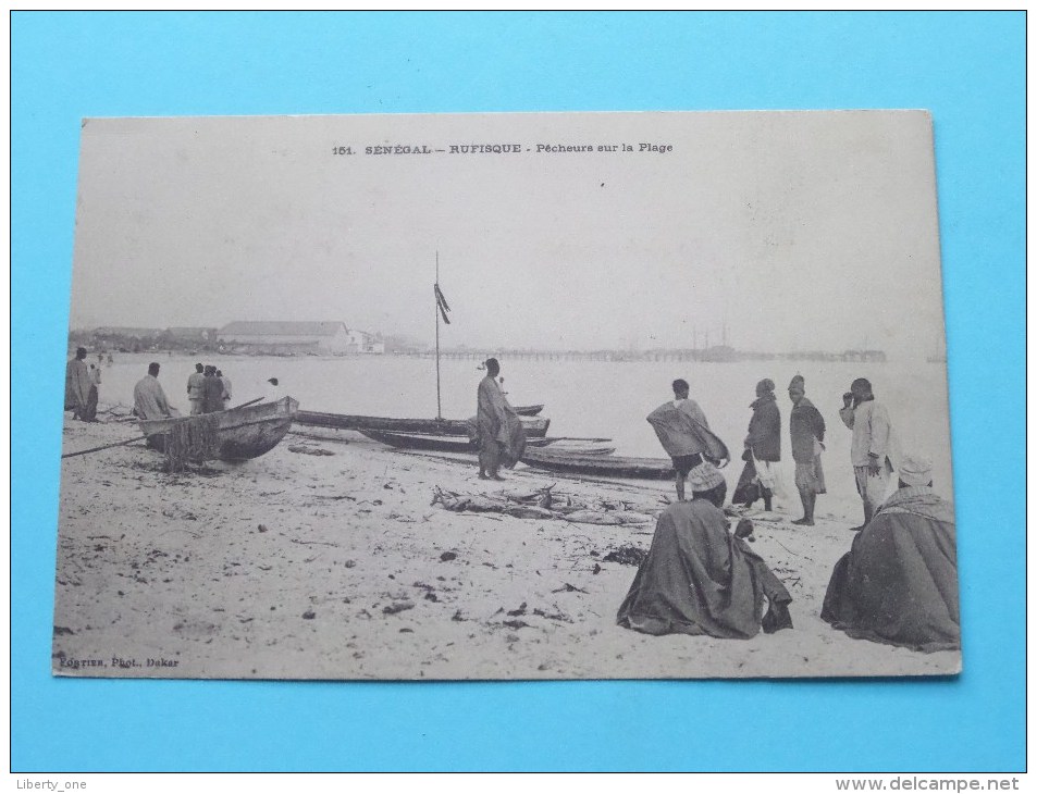 Pécheurs Sur La Plage ( 151 ) Anno 19?? ( Zie Foto´s Voor Detail ) ! - Sénégal