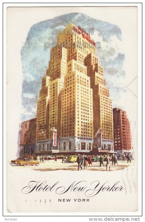 New York City NY, Hotel New Yorker - Vintage Advertising Postcard [8842] - Andere Monumenten & Gebouwen