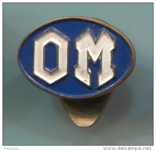 OM Italy Lupetto - Officine Meccaniche, Car Auto Automobile, Button Hole, Vintage Pin Badge - Transportation