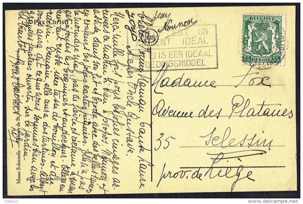 LOPPEM - Abbaye De St-André - Messe Solenelle - Circulé - Circulated - Gelaufen - 1937. - Zedelgem