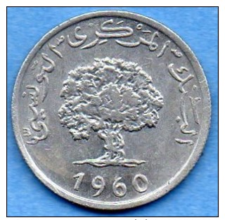 TUNISIE / TUNISIA  5 MILLIM 1960 - Tunisia