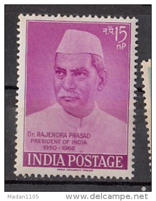 INDIA, 1962,    Retirement Of President Dr. Rajendra Prasad. MNH, (**) - Unused Stamps