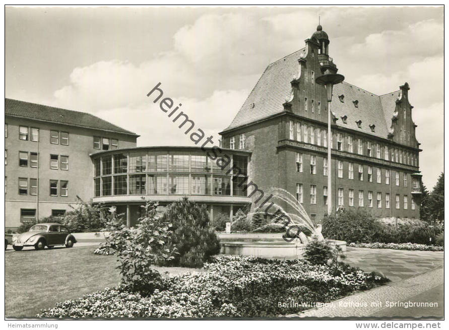 Berlin-Wittenau - Rathaus Mit Springbrunnen - Foto-AK Grossformat - Verlag Kunst Und Bild Berlin - Reinickendorf