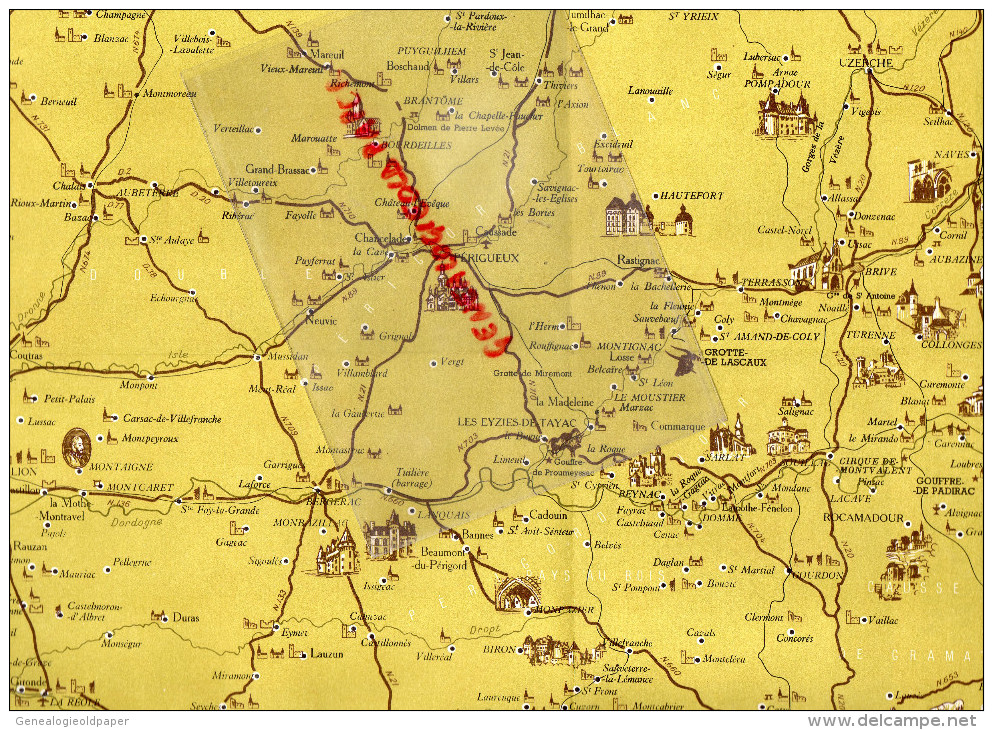 LIMOUSIN-MARCHE-QUERCY-PERIGORD-87-19-23-24-46-LES EYZIES-AUBUSSON-PORCELAINE-LIMOGES-GUERET-PERIGUEUX-BRIVE-TULLE- - Dépliants Touristiques