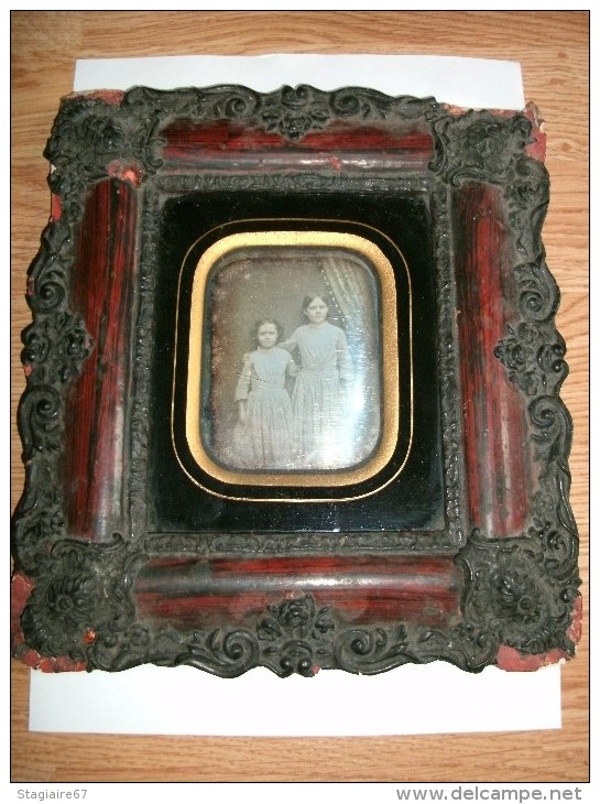 DAGUERREOTYPE 2 PERSONNAGES 1850 - Anciennes (Av. 1900)