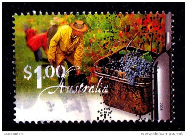Australia 2005 Wine - Vineyards $1 Picking Grapes Used - Oblitérés