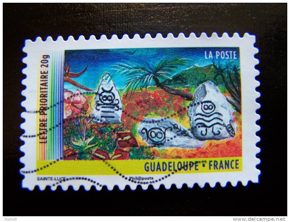 OBLITERE FRANCE ANNEE 2011 N° 636 SERIE DU CARNET OUTRE MER LA GUADELOUPE AUTOCOLLANT ADHESIF - Oblitérés