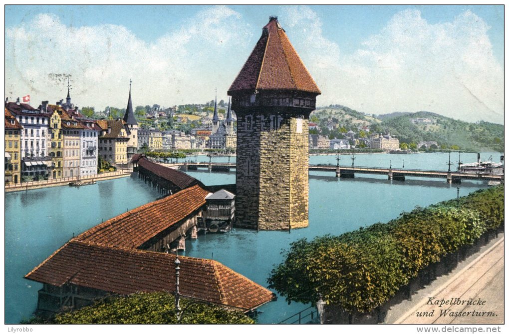 SWITZERLAND - KApellbrucke Und Wasserturm 1910 - LUZERN - Lucerne