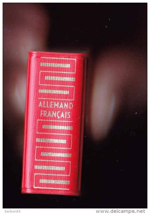 1 LE PLUS PETIT DICTIONNAIRE DU MONDE ? LILLIPUT ALLEMAND FRANCAIS LAROUSSE 3,5X5X2cm 640 PAGES ANNEE 1961 ETAT NEUF - Dizionari