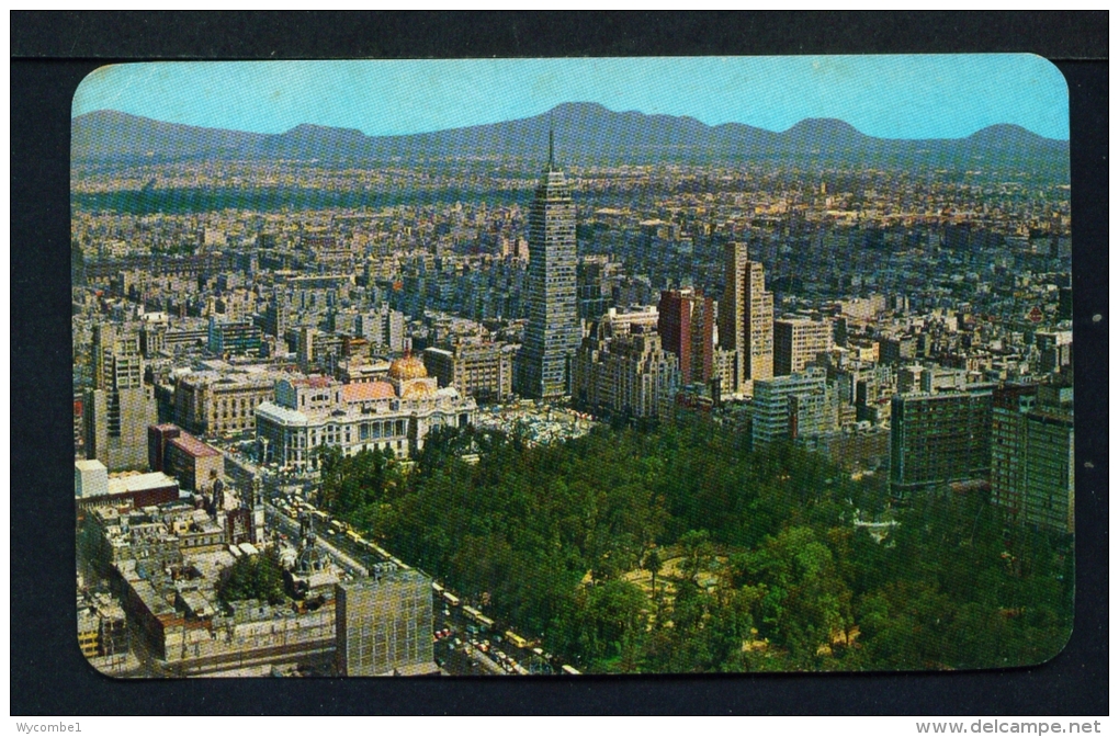 MEXICO  -  Mexico City  Aerial View Of The Centre  Unused Vintage Postcard As Scan - Messico