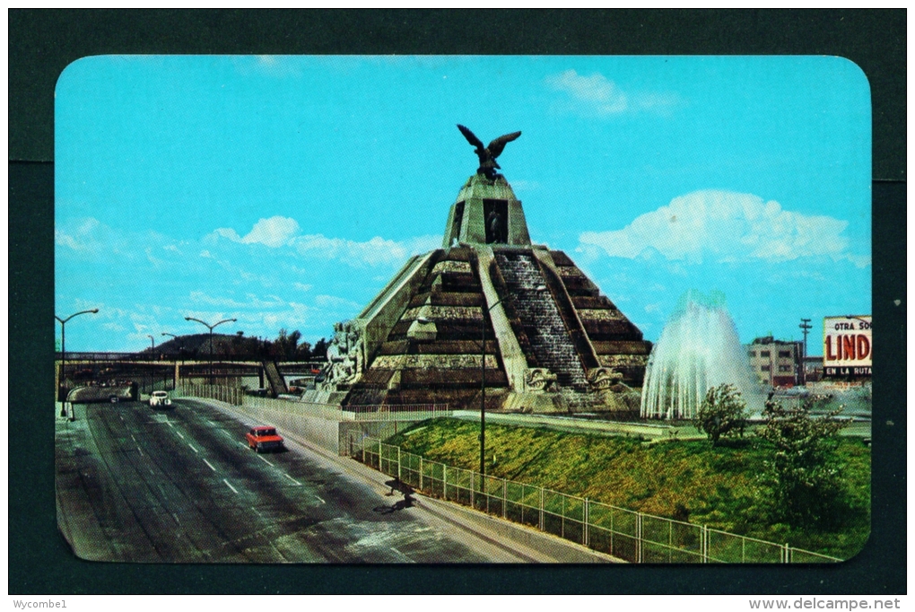 MEXICO  -  Mexico City  Monument To The Precolumbian Mexicans  Unused Vintage Postcard As Scan - Mexico