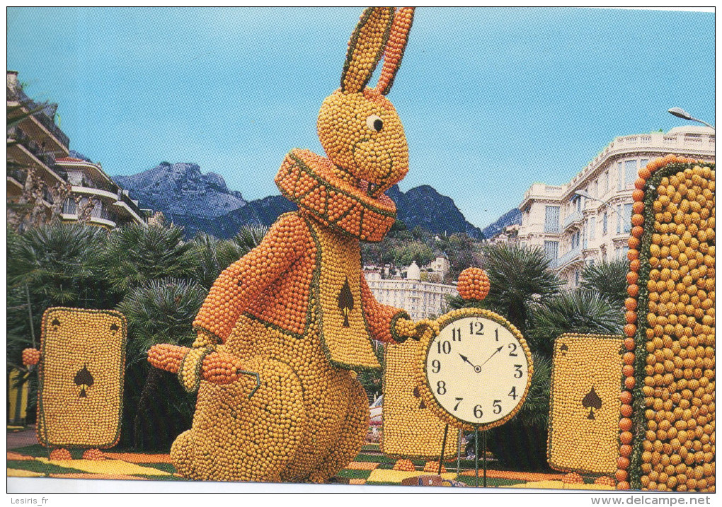 CP - MENTON - FETE DU CITRON - CONTES ET LEGENDES - LE MERVEILLEUX - 1986 - MAR - NICE - LAPIN - Menton