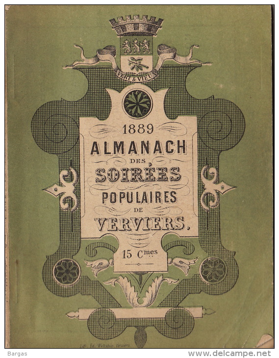 Almanach Des Soirées Populaires De Verviers 1889 - 1801-1900