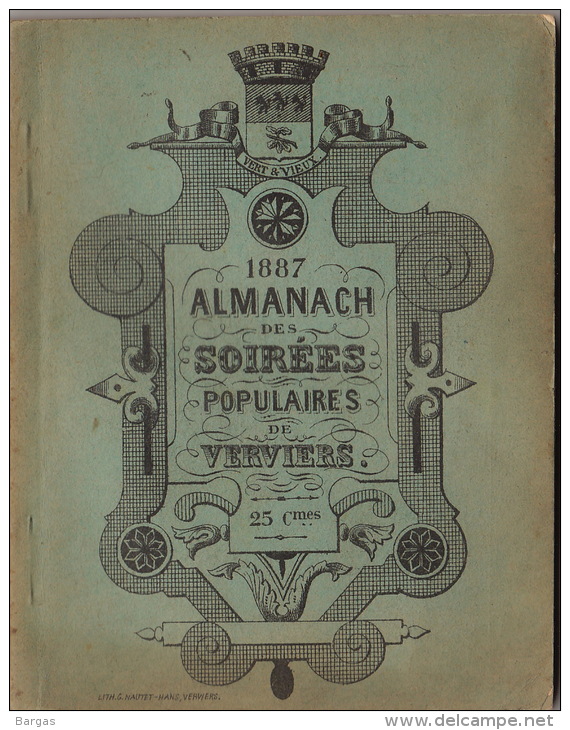 Almanach Des Soirées Populaires De Verviers 1887 - 1801-1900