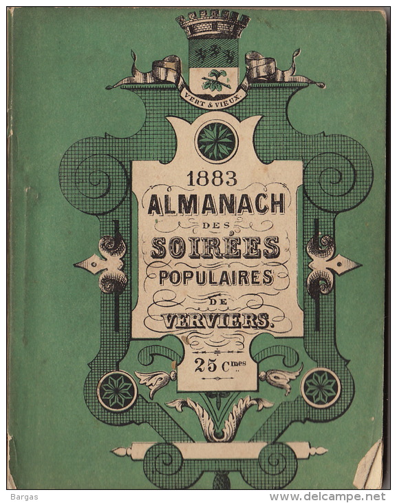 Almanach Des Soirées Populaires De Verviers 1883 - 1801-1900