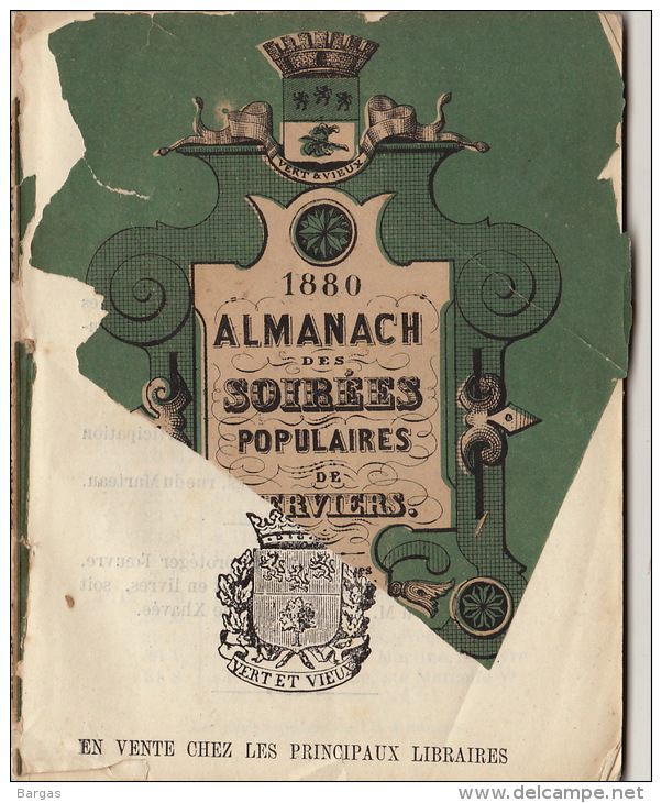 Almanach Des Soirées Populaires De Verviers 1880 Couverture!!! - 1801-1900