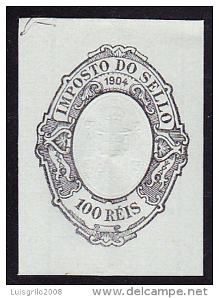IMPOSTO DO SELLO . 1904/ "PAPEL SELADO" - 100 RÉIS - Usado