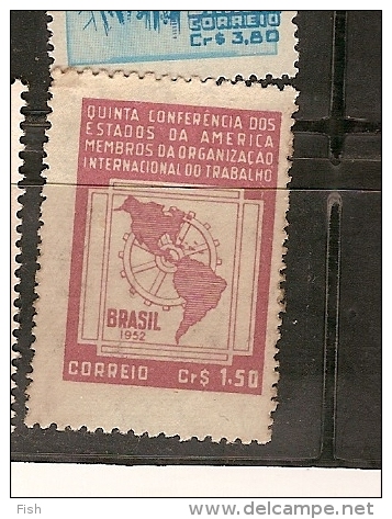 Brazil ** & 5 Conferência Dos Estados Unidos Da América, Organização Mundial Do Trabalho 1952 (511) - Unused Stamps