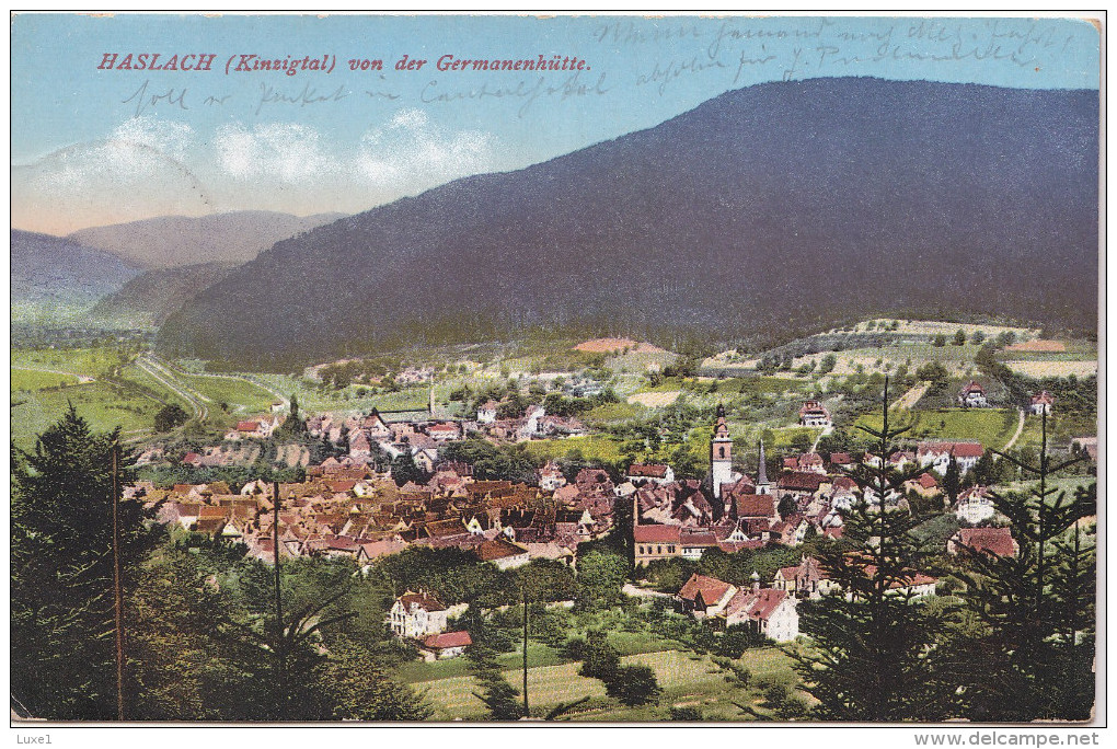 GERMANY, HASLACH , OLD POSTCARD - Haslach