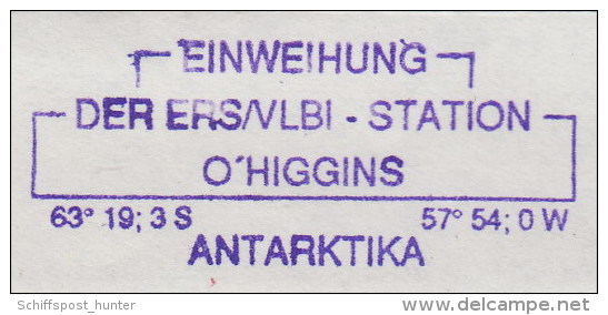 ANTARCTIC, GERMANY,First Day ERS/VLBI-Station On O'HIGGINS 1.MAR 1994, 3 Cachets, Look Scans !! 25.11-18 - Antarctic Expeditions