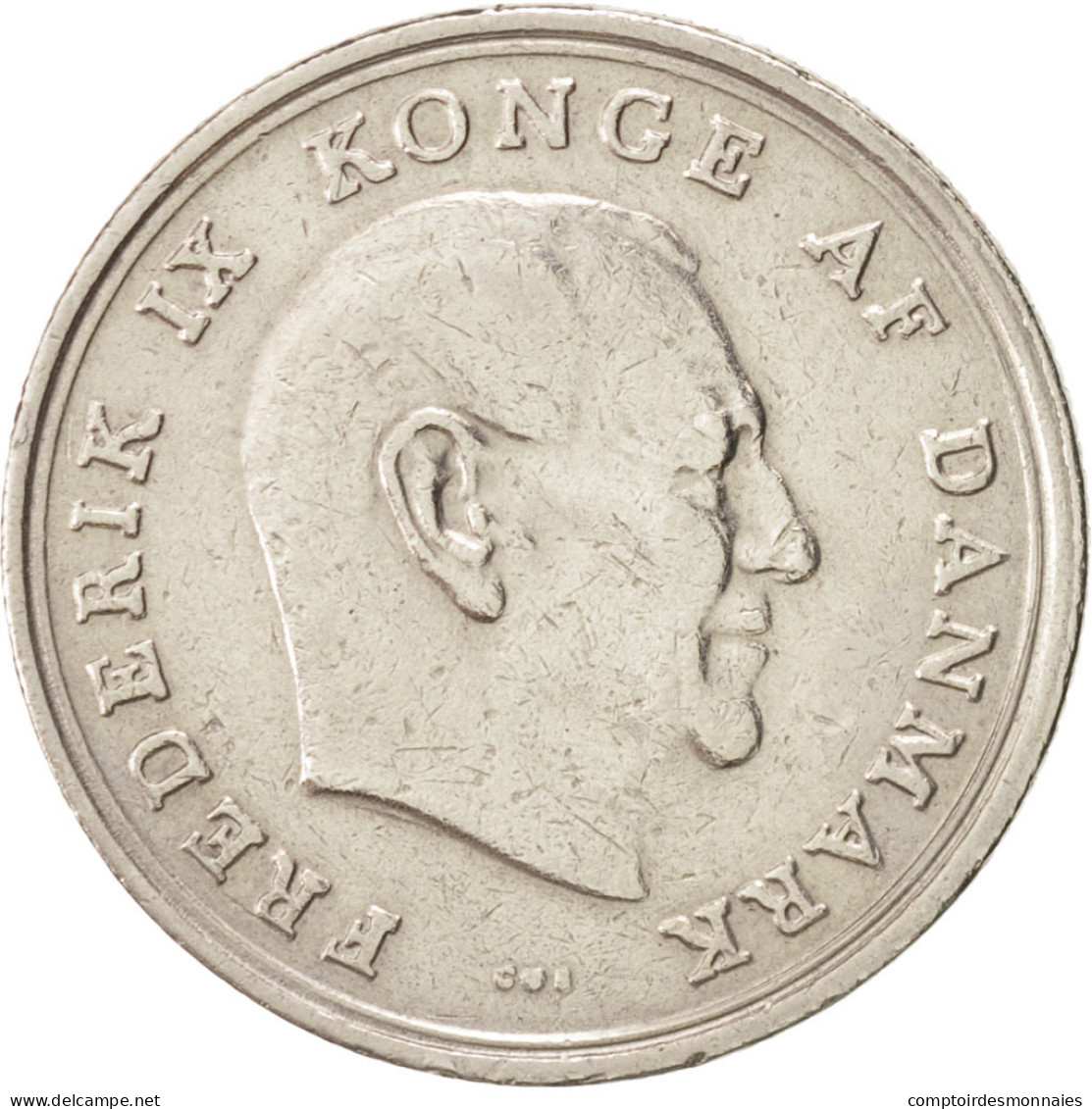 Monnaie, Danemark, Frederik IX, Krone, 1968, Copenhagen, TTB, Copper-nickel - Denmark