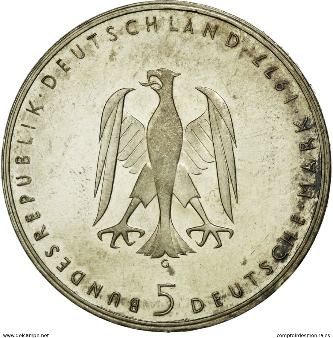 Monnaie, République Fédérale Allemande, 5 Mark, 1977, Karlsruhe, Germany - 5 Marcos