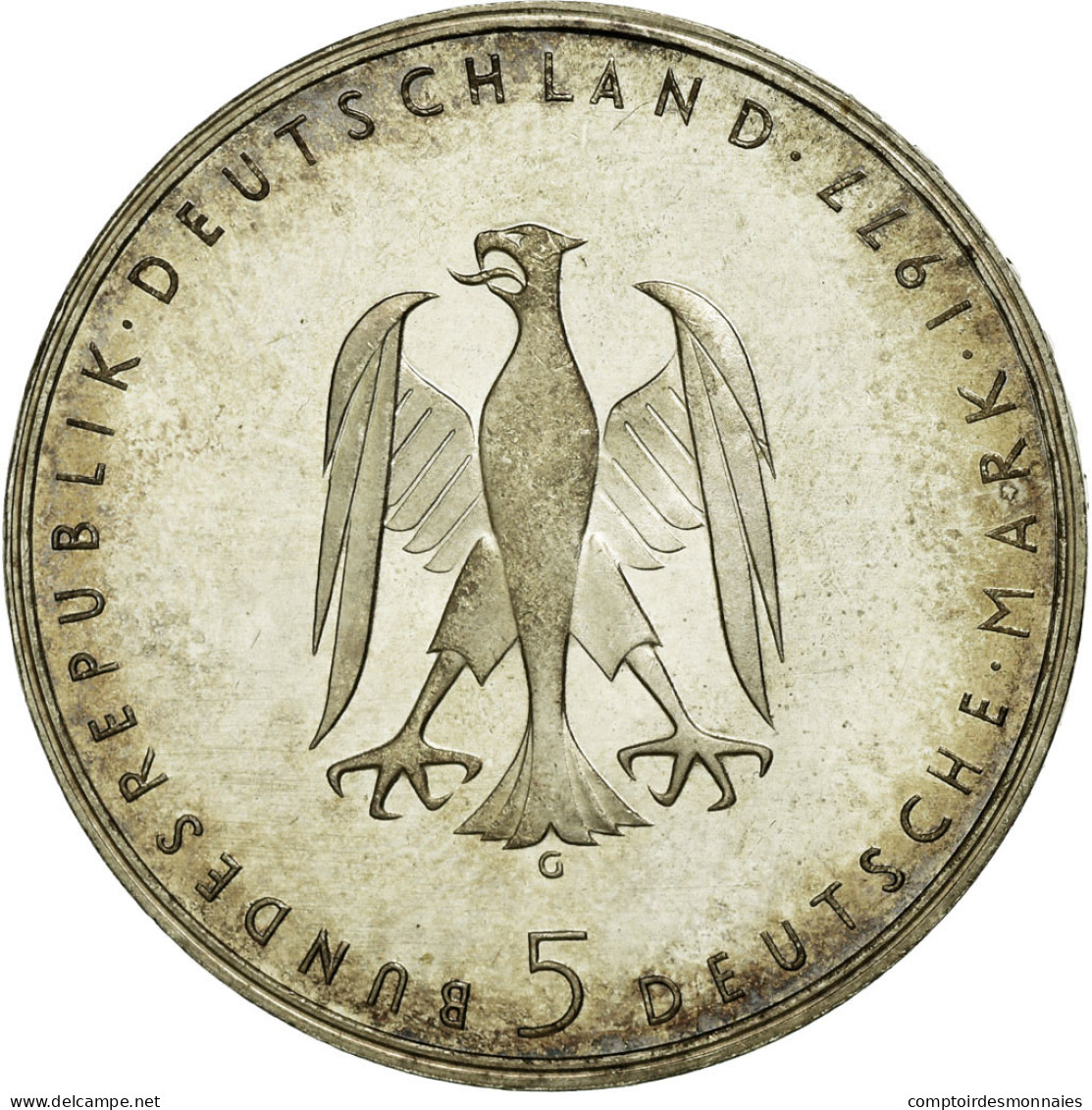 Monnaie, République Fédérale Allemande, 5 Mark, 1977, Karlsruhe, Germany - 5 Mark