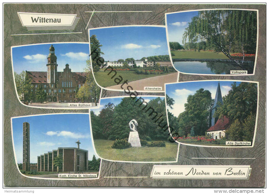 Berlin-Wittenau - Altersheim - Alte Dorfkirche - Volkspark - AK Grossformat - Verlag Kunst Und Bild Berlin - Reinickendorf