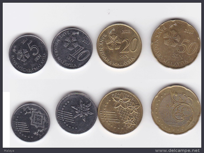 Malaysia Circulation Coins Set 2012-2015 3rd Series Handicrafts &amp; Flora Fauna - Malaysia