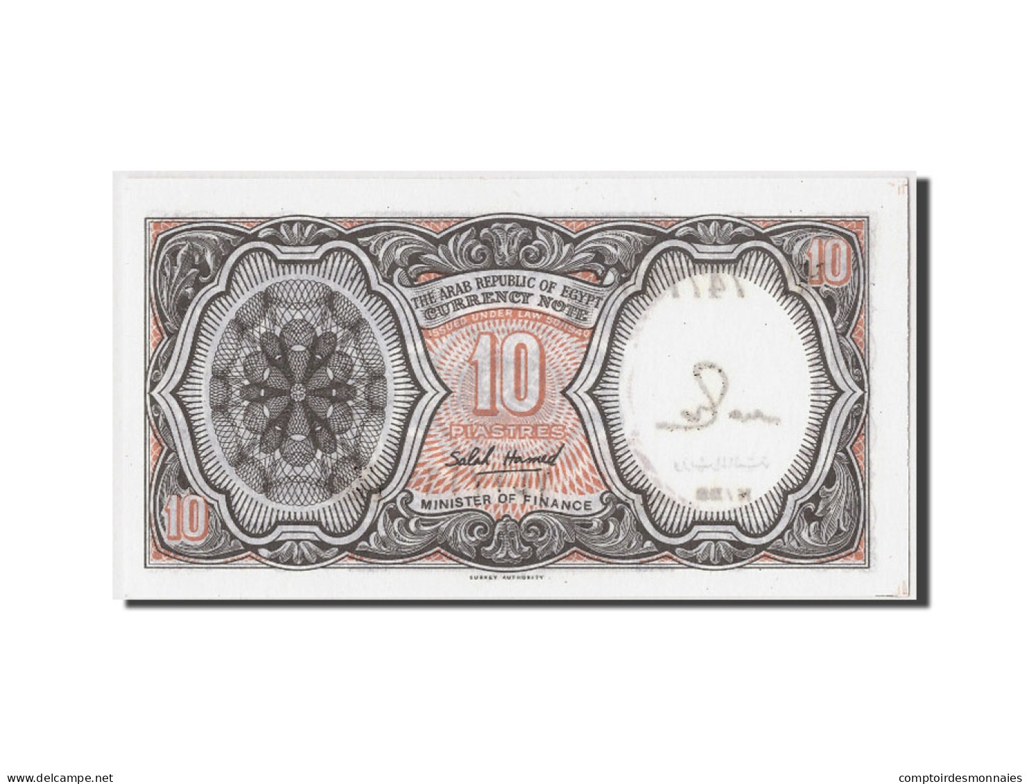 Billet, Égypte, 10 Piastres, Undated, Undated, KM:177c, NEUF - Egypte