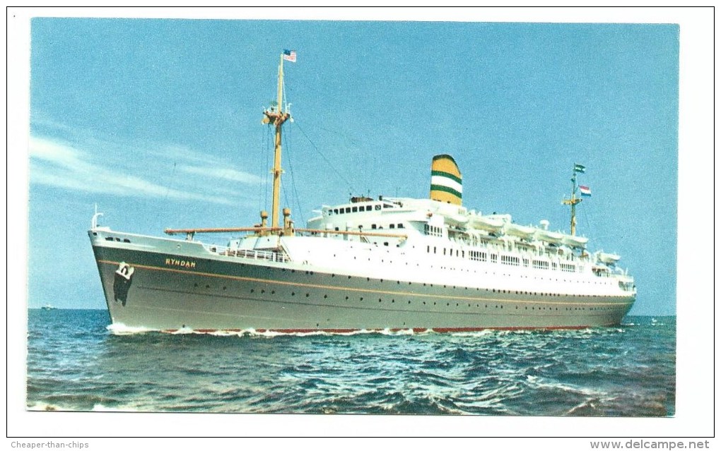 Holland-America Line - S.S. Ryndam - Steamers