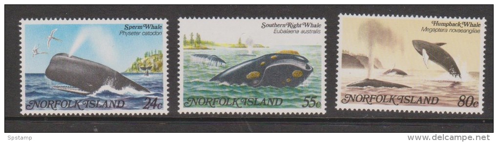 Norfolk Island 1982 Whale Set 3 MNH - Norfolk Island