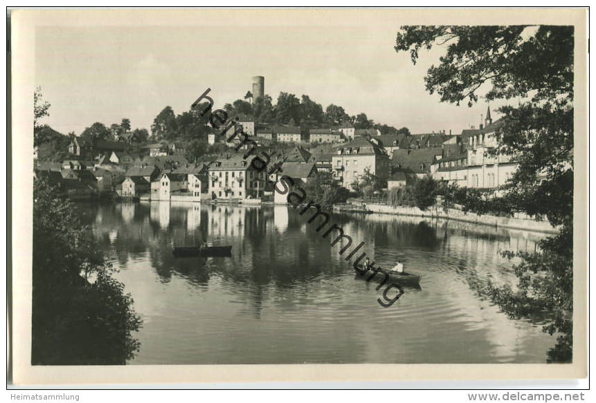 Lobenstein Von Der Inselbrücke - Foto-Ansichtskarte Handabzug - Verlag Photo-König Lobenstein - Lobenstein