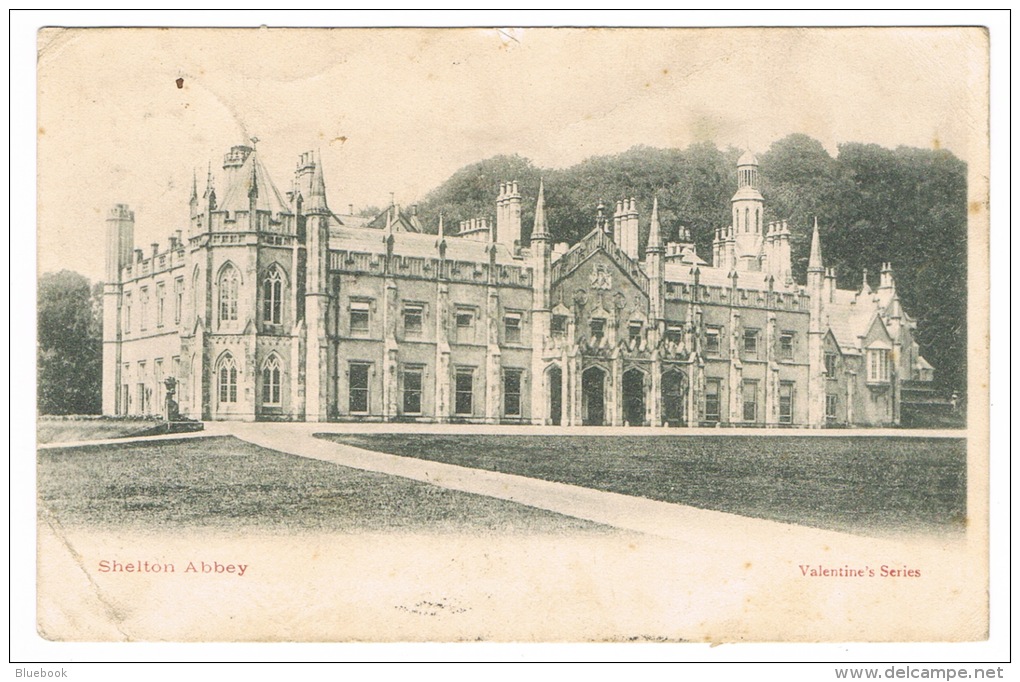 RB 1071 - 1903 Postcard - Shelton Abbey Arklow Wicklow Ireland With QV 1/2d Jubilee Perfin K.D. Ltd - Briefe U. Dokumente