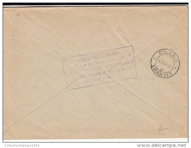 32721- SHIPYARD, STAMPS ON REGISTERED COVER, 1968, ROMANIA - Covers & Documents